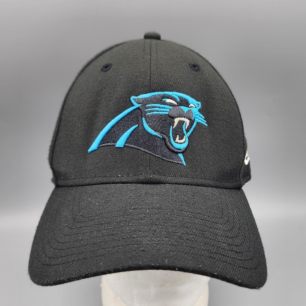 Carolina Panthers New Era 39Thirty Flex Fitted S-M Hat Cap NFL Football Black